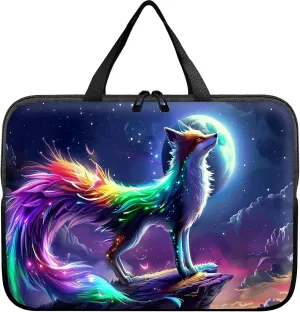 Laptop Sleeve Case Bag 15 inch, Mythical Fox Slim Carrying Case Durable Handbag Travel Laptop Bag for 15 inch MacBook Air M3/M2/15 Pro/Surface Laptop 7/6/5/4/3/ Dell XPS 15 Plus