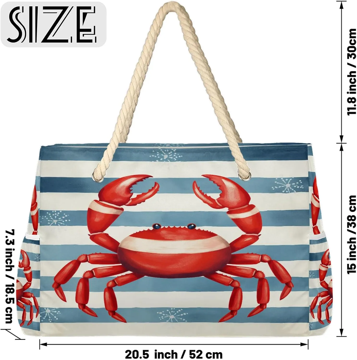 Large Beach Bags for Women with Zipper Beach Tote Bag Waterproof Sandproof Gym Swim Pool Grocery Travel Bag