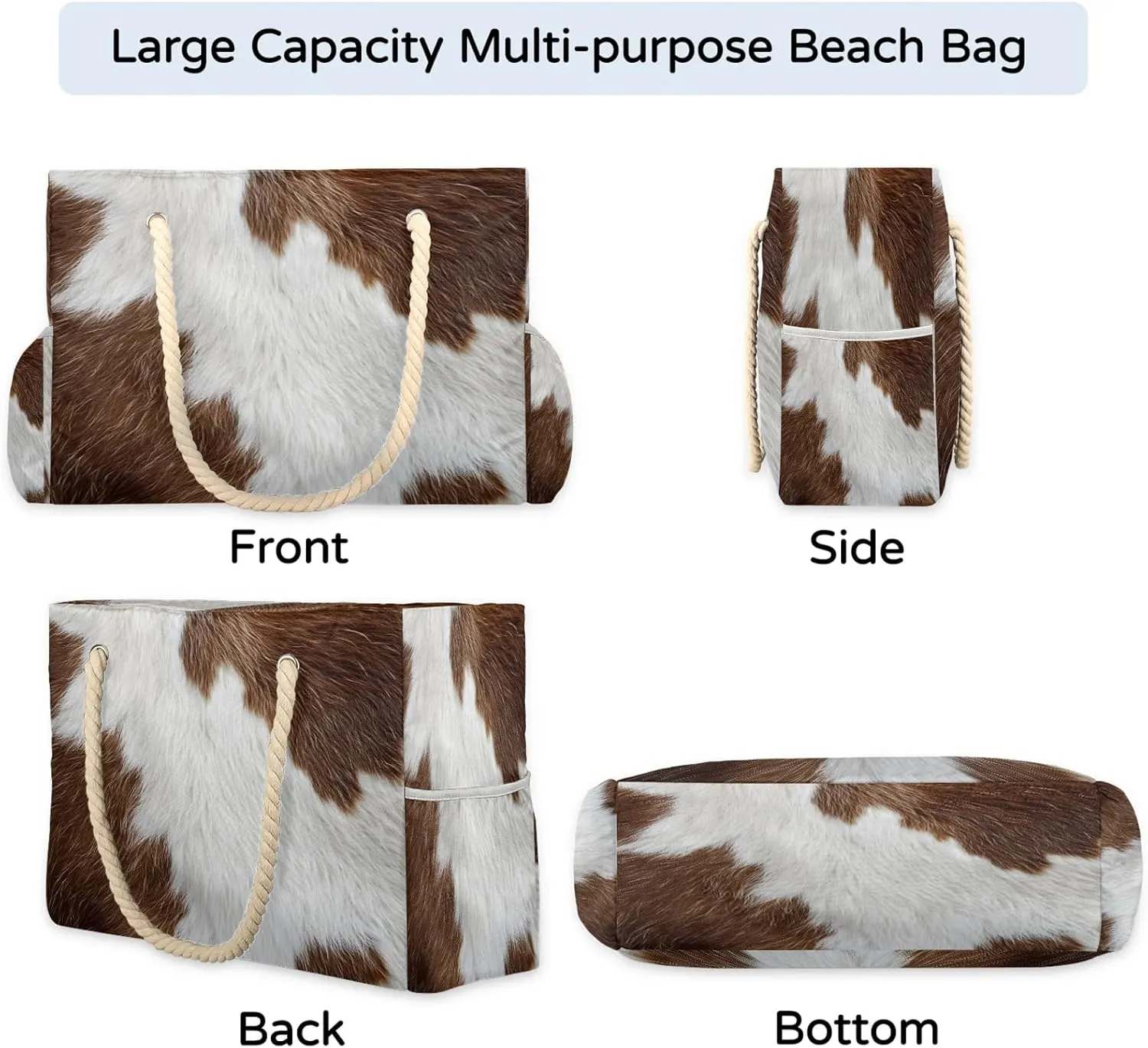 Large Beach Bags for Women with Zipper Beach Tote Bag Waterproof Sandproof Gym Swim Pool Grocery Travel Bag