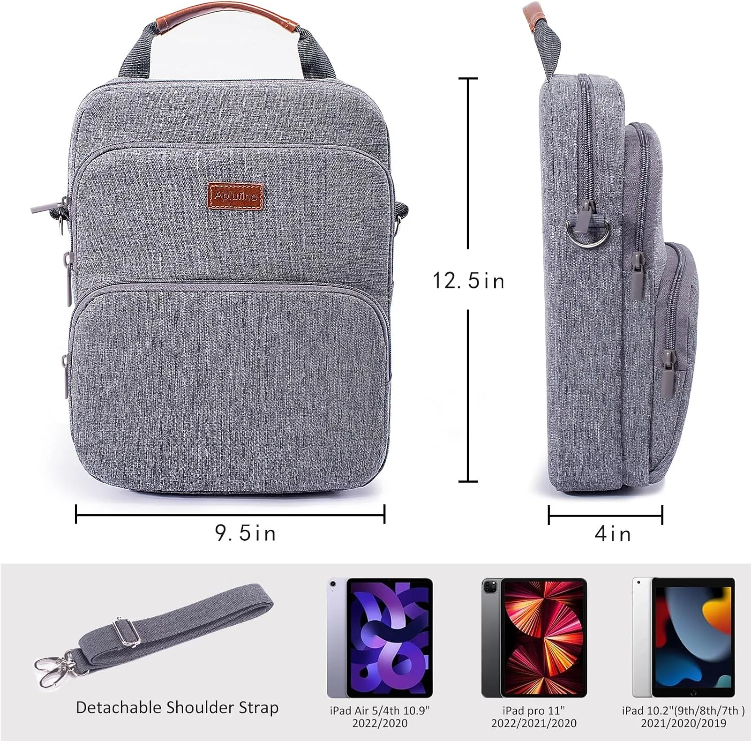 Large Book Sleeve with Zipper, Book Pouch(9.5 X 12.5), Book Protector Pouch, Book Sleeve for Book Lovers, Book Cover, Book Carrying Case for Book Accessories, Study Suppliers