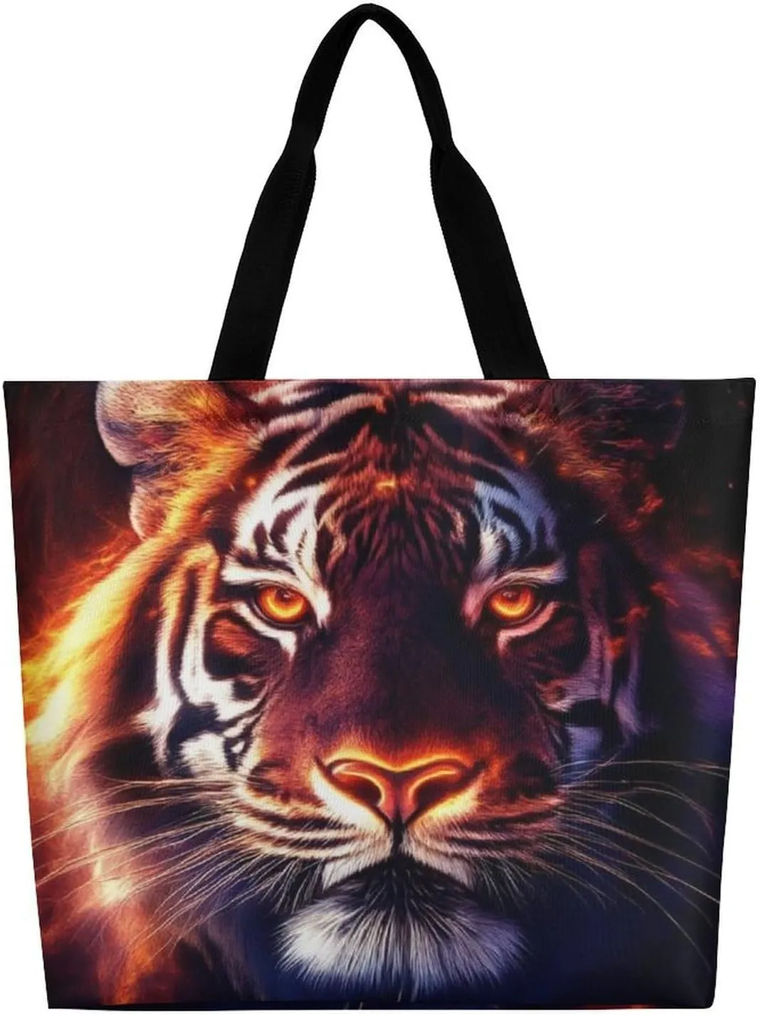 Large Grocery Tote Bag for Women, Multipurpose Handbag Shopping Storage Bags Reusable Shoulder Bag