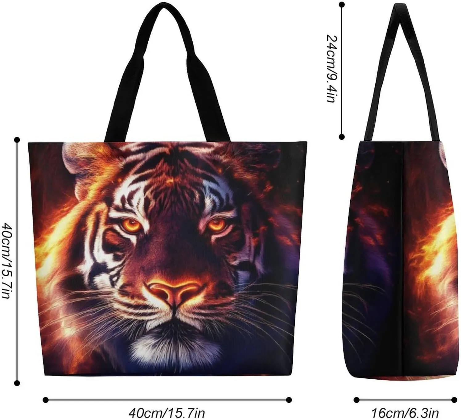 Large Grocery Tote Bag for Women, Multipurpose Handbag Shopping Storage Bags Reusable Shoulder Bag