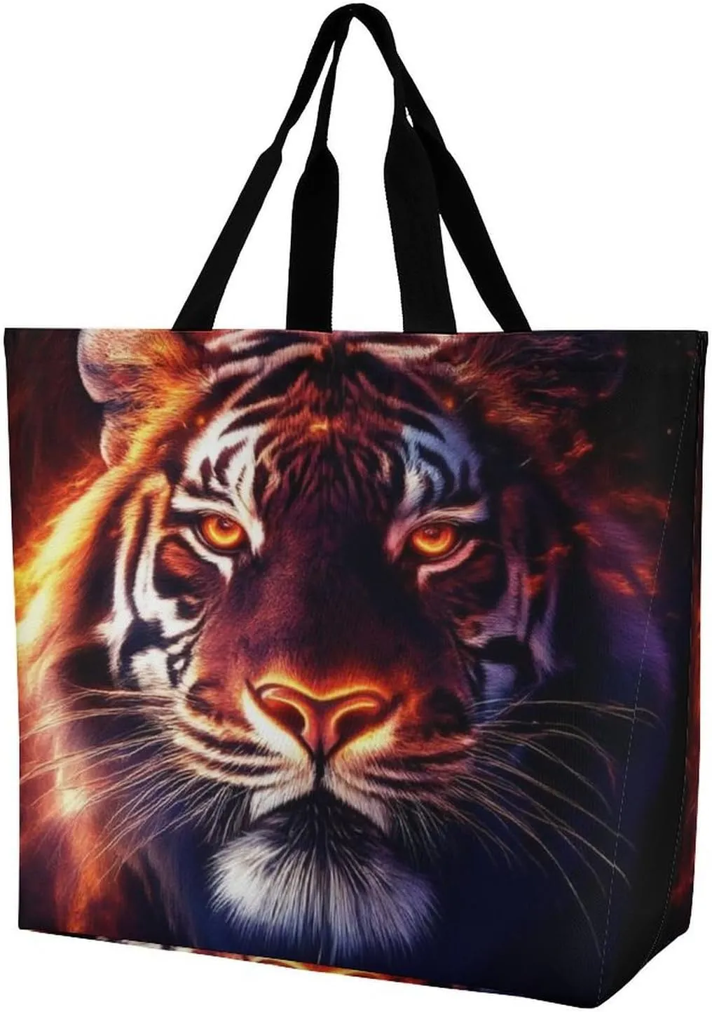 Large Grocery Tote Bag for Women, Multipurpose Handbag Shopping Storage Bags Reusable Shoulder Bag