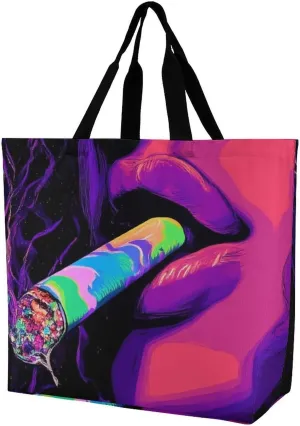 Large Grocery Tote Bag for Women, Multipurpose Handbag Shopping Storage Bags Reusable Shoulder Bag