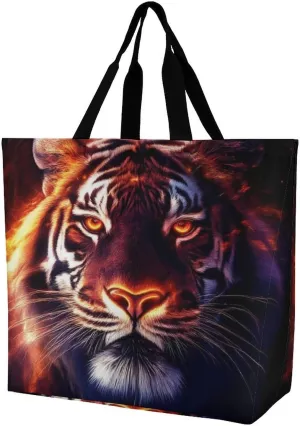 Large Grocery Tote Bag for Women, Multipurpose Handbag Shopping Storage Bags Reusable Shoulder Bag