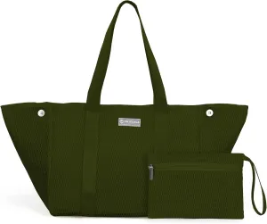 Large Mesh Beach Tote for Women - Lightweight Pool Bags,Foldable Beach Bag with Zipper Pocket for Beach, Pool, Trip