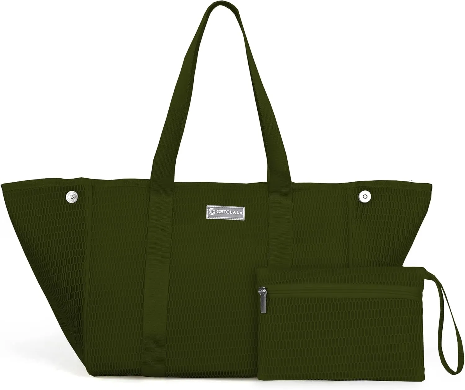 Large Mesh Beach Tote for Women - Lightweight Pool Bags,Foldable Beach Bag with Zipper Pocket for Beach, Pool, Trip