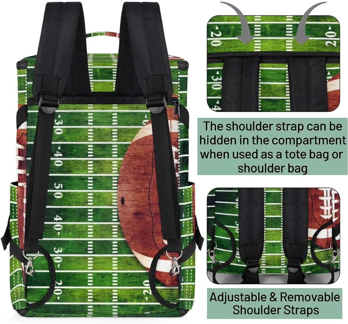 Large Sports Gym Bag With Shoe & Laptop Compartment 47L Waterproof Travel Duffel Bags for Men Women American Soccer Field Luggage Backpack Duffle Bag