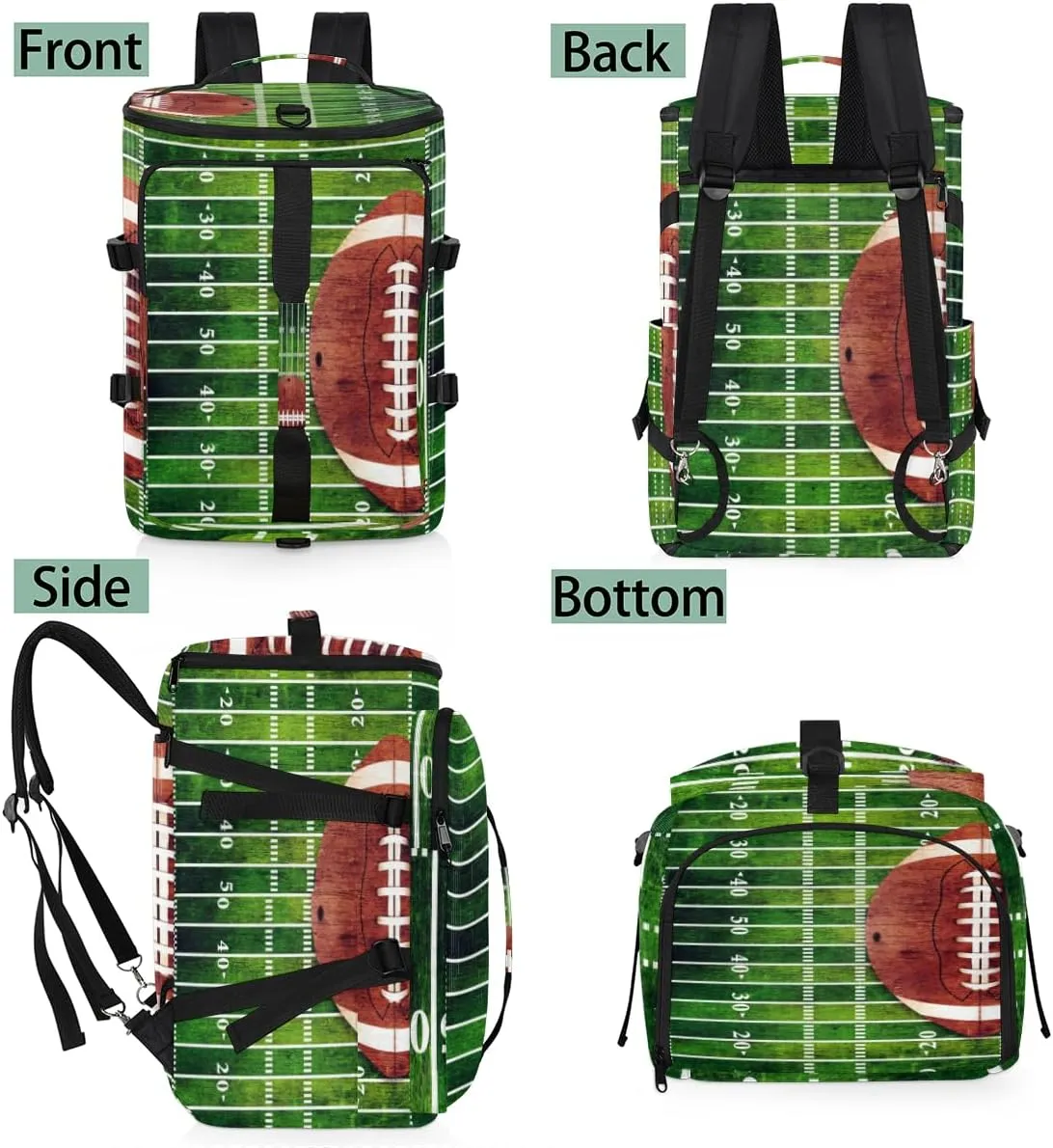 Large Sports Gym Bag With Shoe & Laptop Compartment 47L Waterproof Travel Duffel Bags for Men Women American Soccer Field Luggage Backpack Duffle Bag
