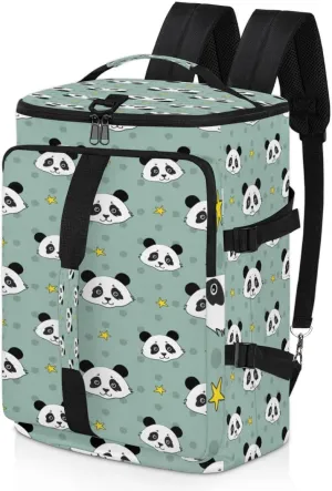 Large Sports Gym Bag With Shoe & Laptop Compartment 47L Waterproof Travel Duffel Bags for Men Women Animal Panda Luggage Backpack Duffle Bag
