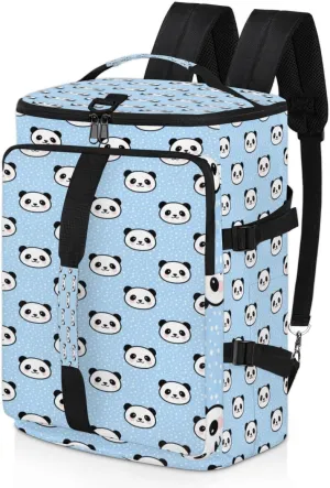 Large Sports Gym Bag With Shoe & Laptop Compartment 47L Waterproof Travel Duffel Bags for Men Women Animal Panda Theme Luggage Backpack Duffle Bag