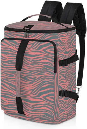 Large Sports Gym Bag With Shoe & Laptop Compartment 47L Waterproof Travel Duffel Bags for Men Women Animal Zebra Luggage Backpack Duffle Bag