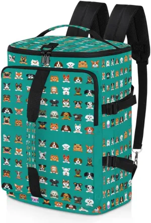 Large Sports Gym Bag With Shoe & Laptop Compartment 47L Waterproof Travel Duffel Bags for Men Women Cartoon Dogs Luggage Backpack Duffle Bag