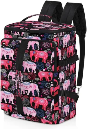 Large Sports Gym Bag With Shoe & Laptop Compartment 47L Waterproof Travel Duffel Bags for Men Women Elephant Design Luggage Backpack Duffle Bag