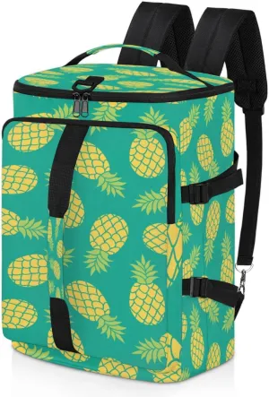 Large Sports Gym Bag With Shoe & Laptop Compartment 47L Waterproof Travel Duffel Bags for Men Women Pineapple Fruit Pattern Luggage Backpack Duffle Bag