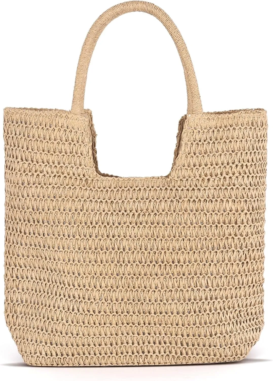 Large Straw Beach Bags for Women Woven Tote Bag Shoulder Handbags Summer Mesh Beach Bag for Summer Holiday