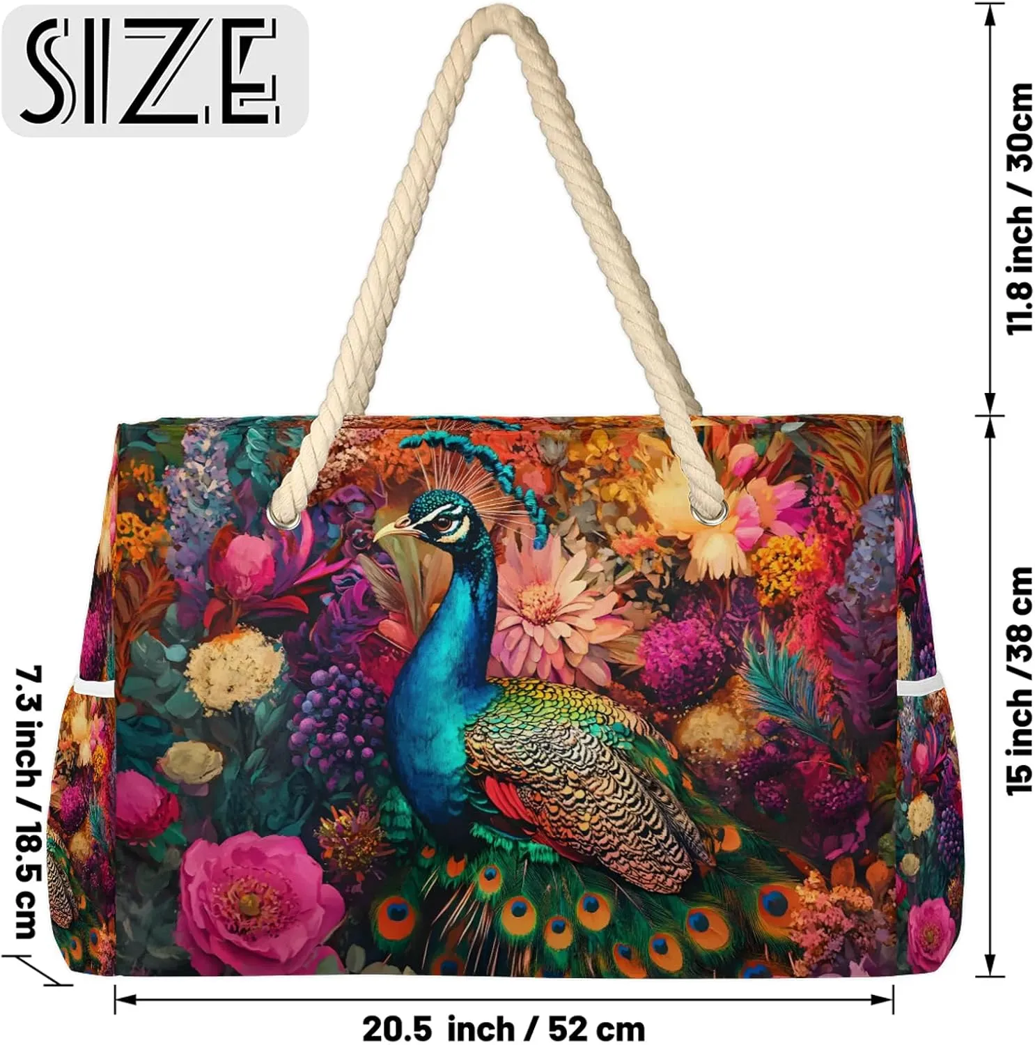 Large Tote Beach Bags for Women with Zipper Waterproof Sandproof Gym Swim Pool Grocery Travel Bag