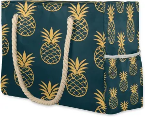 Large Tote Beach Bags for Women with Zipper Waterproof Sandproof Swim Pool Grocery Gym Travel Bag
