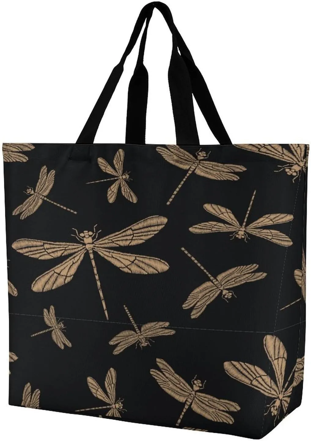 Large Tote Top Handle Bag, Shopping Handbag Big Polyester Shoulder Hand Bags