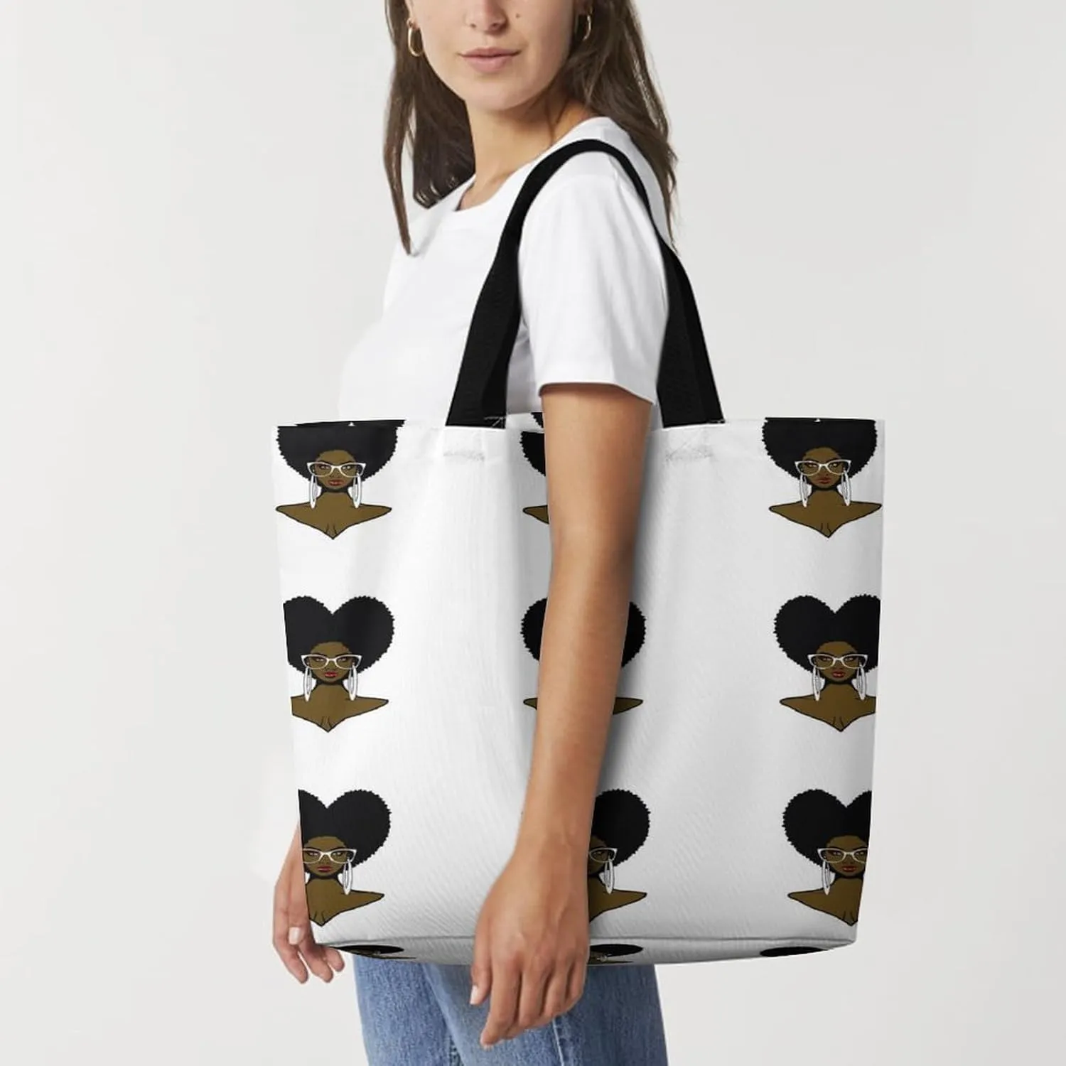 Large Tote Top Handle Bag, Shopping Handbag Big Polyester Shoulder Hand Bags