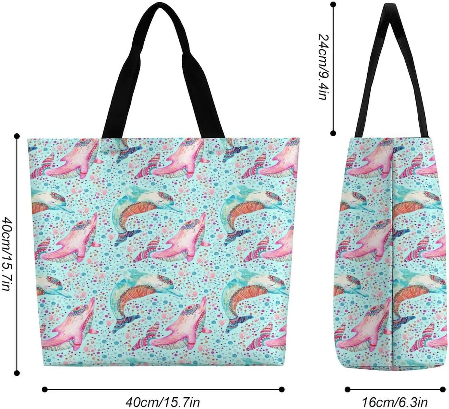 Large Tote Top Handle Bag, Shopping Handbag Big Polyester Shoulder Hand Bags