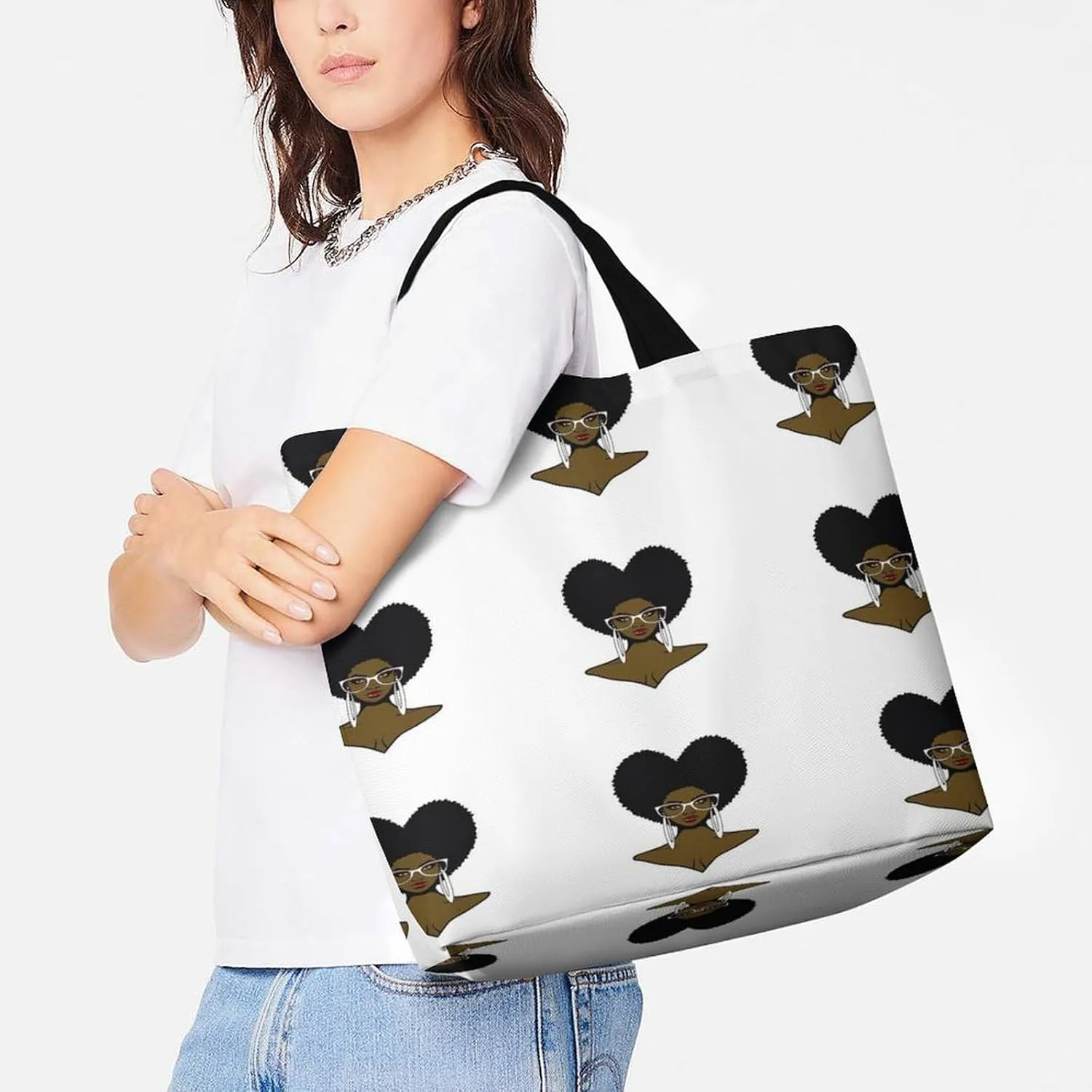 Large Tote Top Handle Bag, Shopping Handbag Big Polyester Shoulder Hand Bags