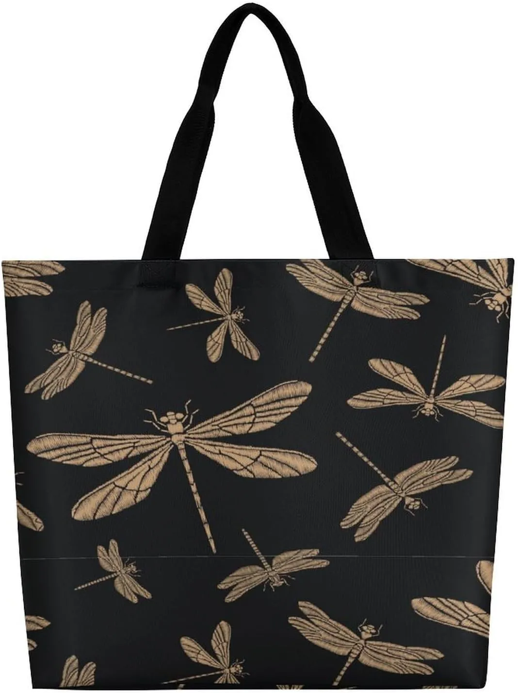 Large Tote Top Handle Bag, Shopping Handbag Big Polyester Shoulder Hand Bags