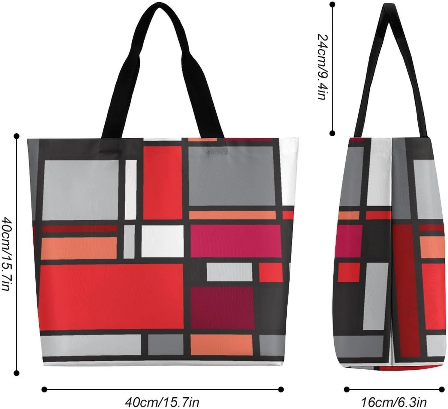 Large Tote Top Handle Bag, Shopping Handbag Big Polyester Shoulder Hand Bags