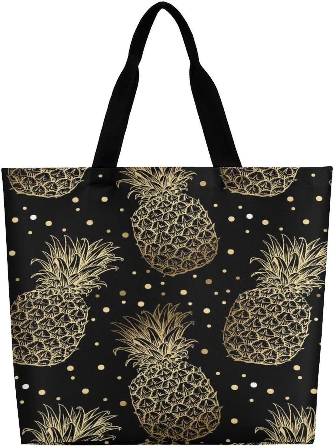 Large Tote Top Handle Bag, Shopping Handbag Big Polyester Shoulder Hand Bags
