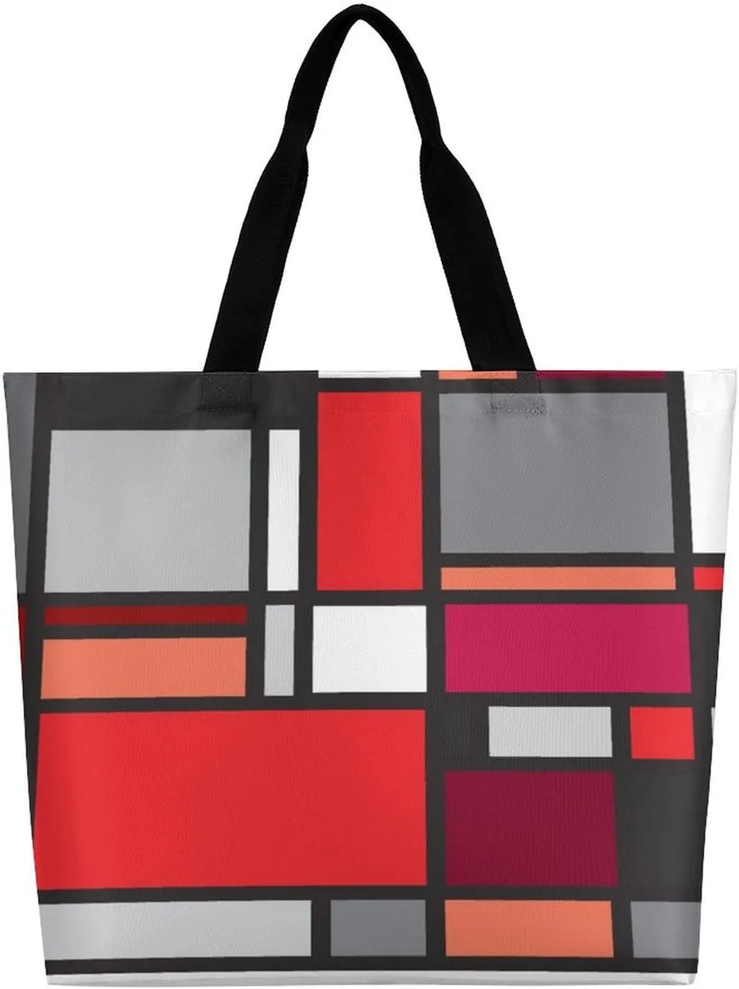 Large Tote Top Handle Bag, Shopping Handbag Big Polyester Shoulder Hand Bags
