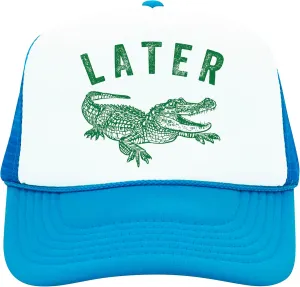 Later Gator Trucker Hat for Men & Women Funny Foam Front Classic 5 Panel Mesh Snapback