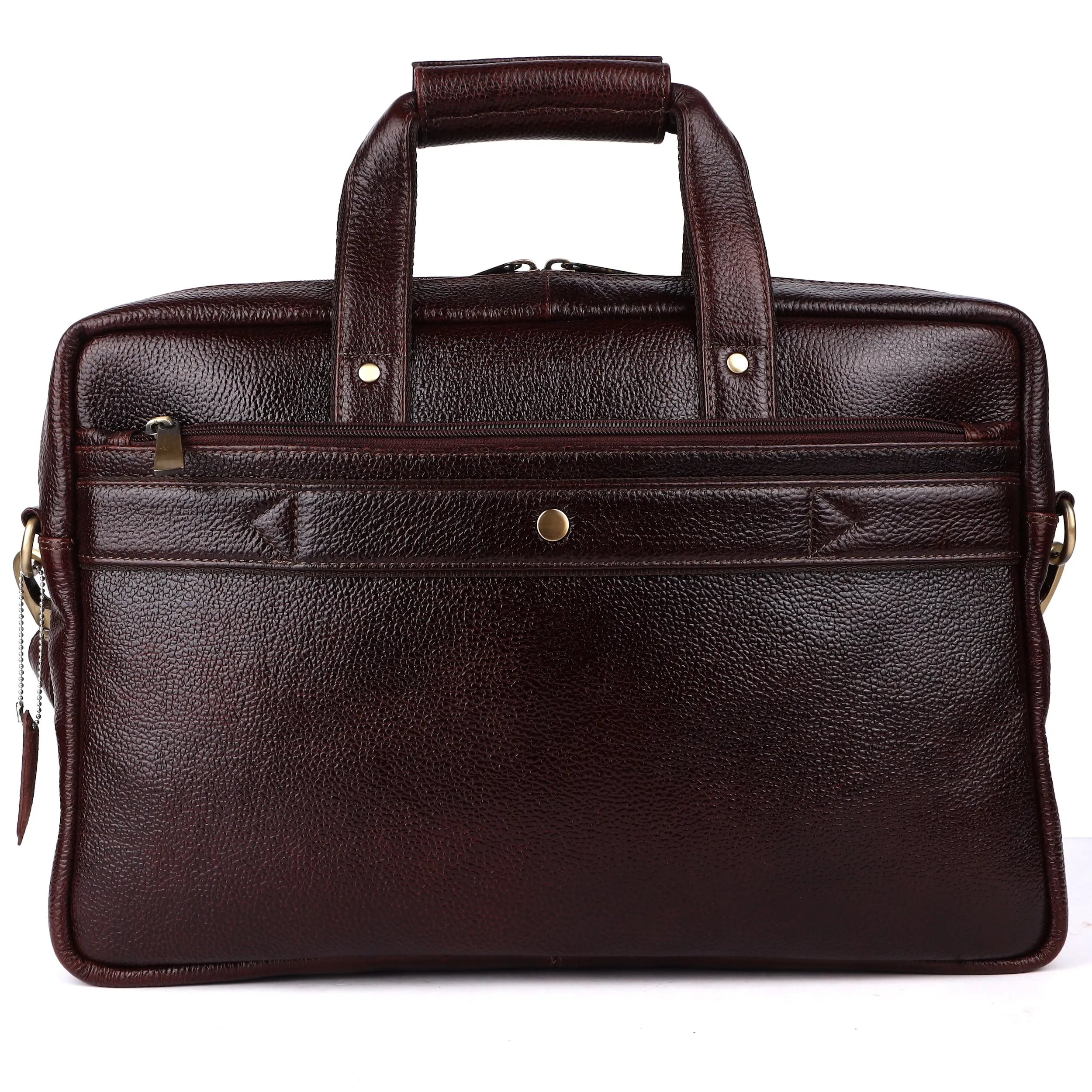 Laveri® Genuine Leather Laptop Messenger bag #2816 Brown