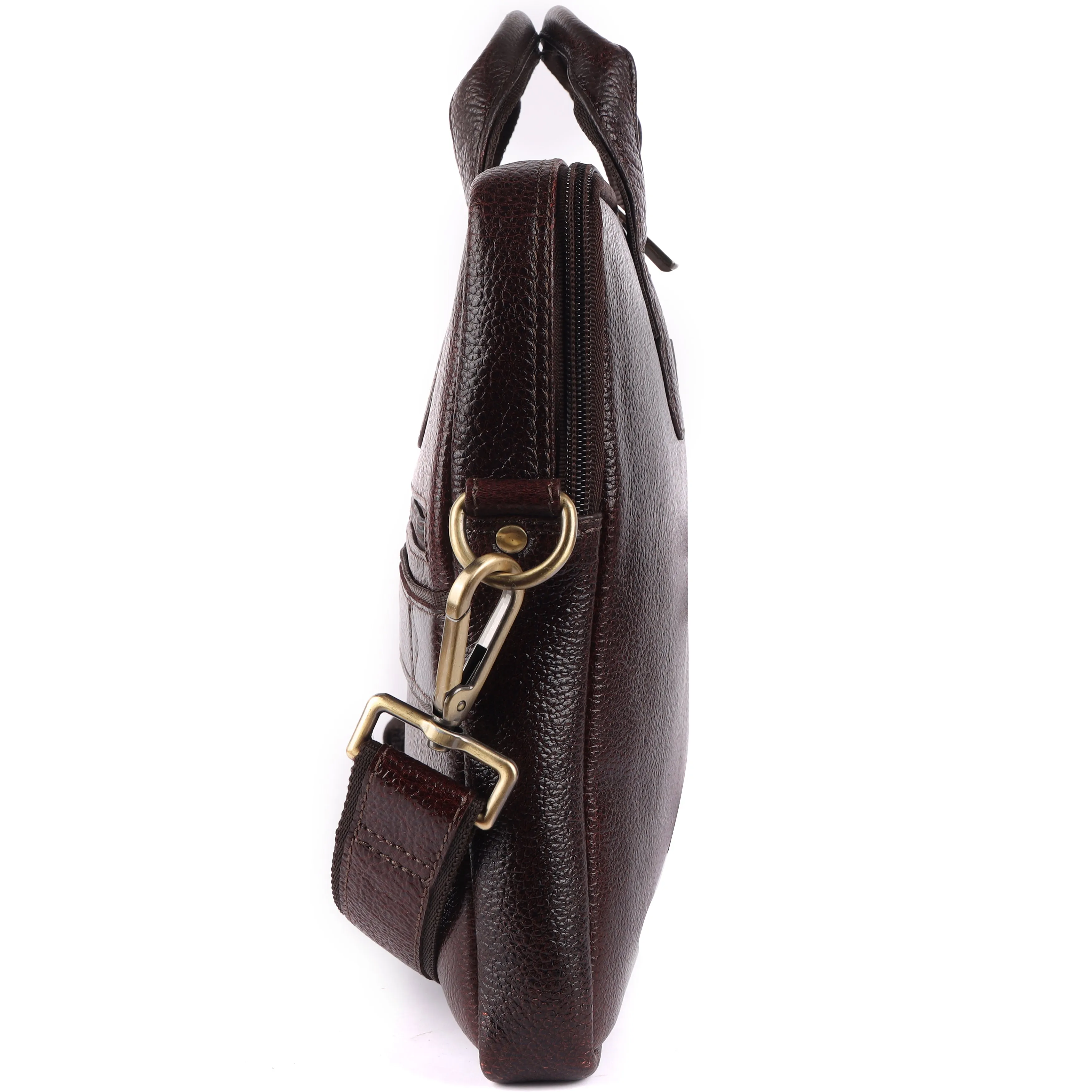 Laveri® Genuine Leather Laptop Messenger bag #2817 Brown