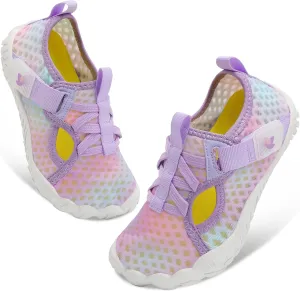 LeIsfIt Kids Water Shoes Boys Girls Swim Beach Shoes Toddler Barefoot Water Sport Shoes Quick-Dry Lightweight Aqua Socks Pool Sand Shoes