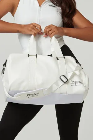 Less Drama Sports Duffel Bag - White