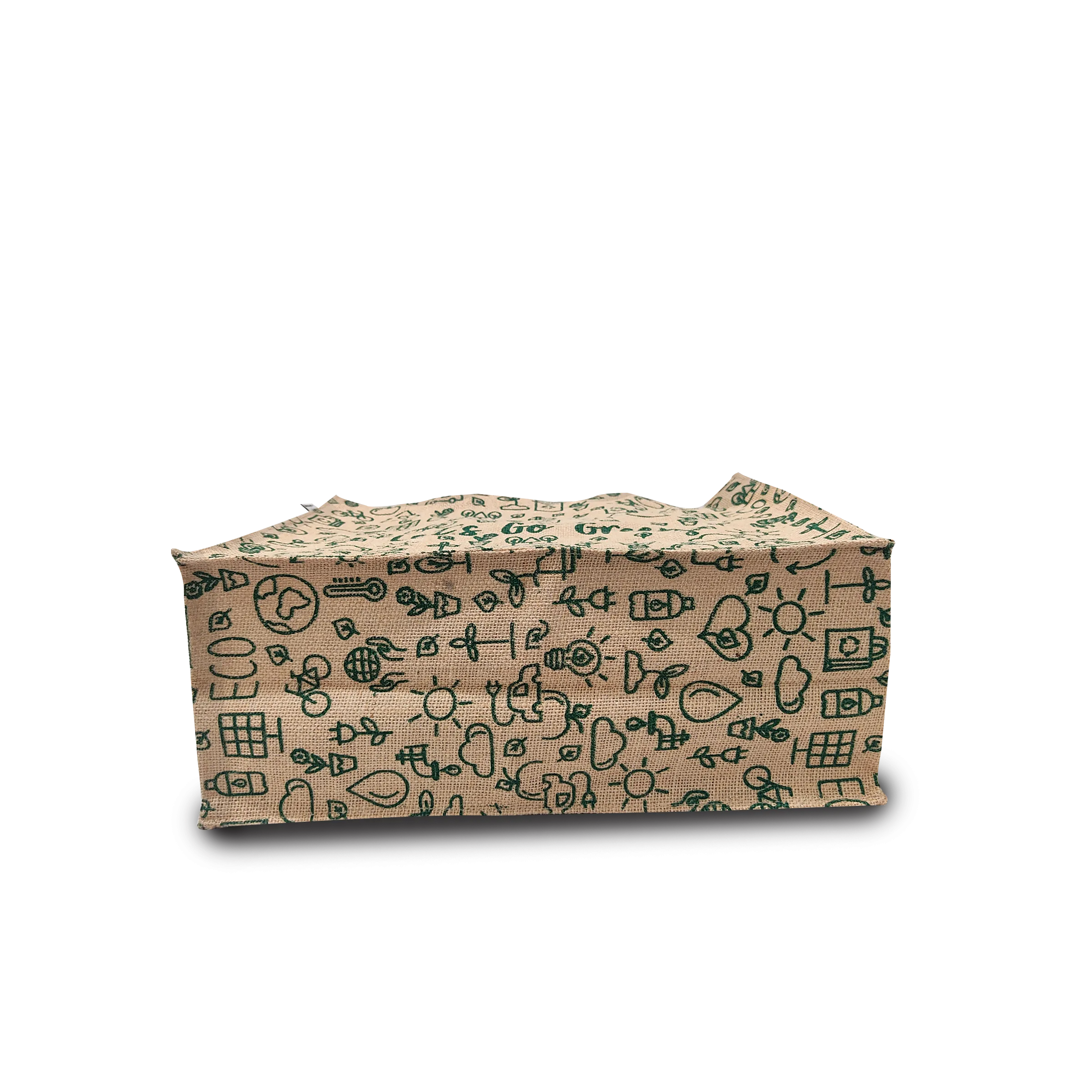 LETS GO GREEN JUTE BAG