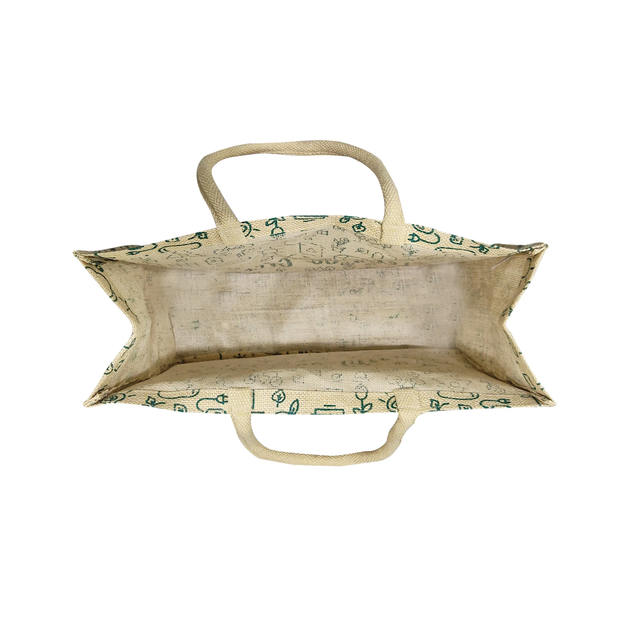 LETS GO GREEN JUTE BAG