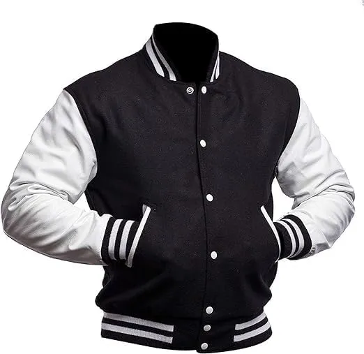 Letterman Varsity Jackets for Men, Baseball Bomber Jackets, High School Letterman Jackets, Warm Wool Outerwear