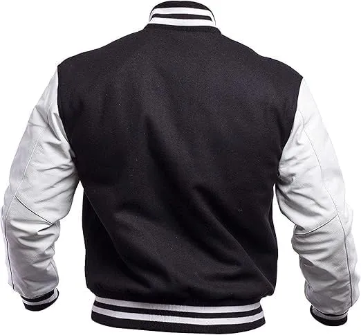 Letterman Varsity Jackets for Men, Baseball Bomber Jackets, High School Letterman Jackets, Warm Wool Outerwear