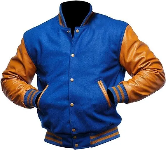 Letterman Varsity Jackets for Men, Baseball Bomber Jackets, High School Letterman Jackets, Warm Wool Outerwear