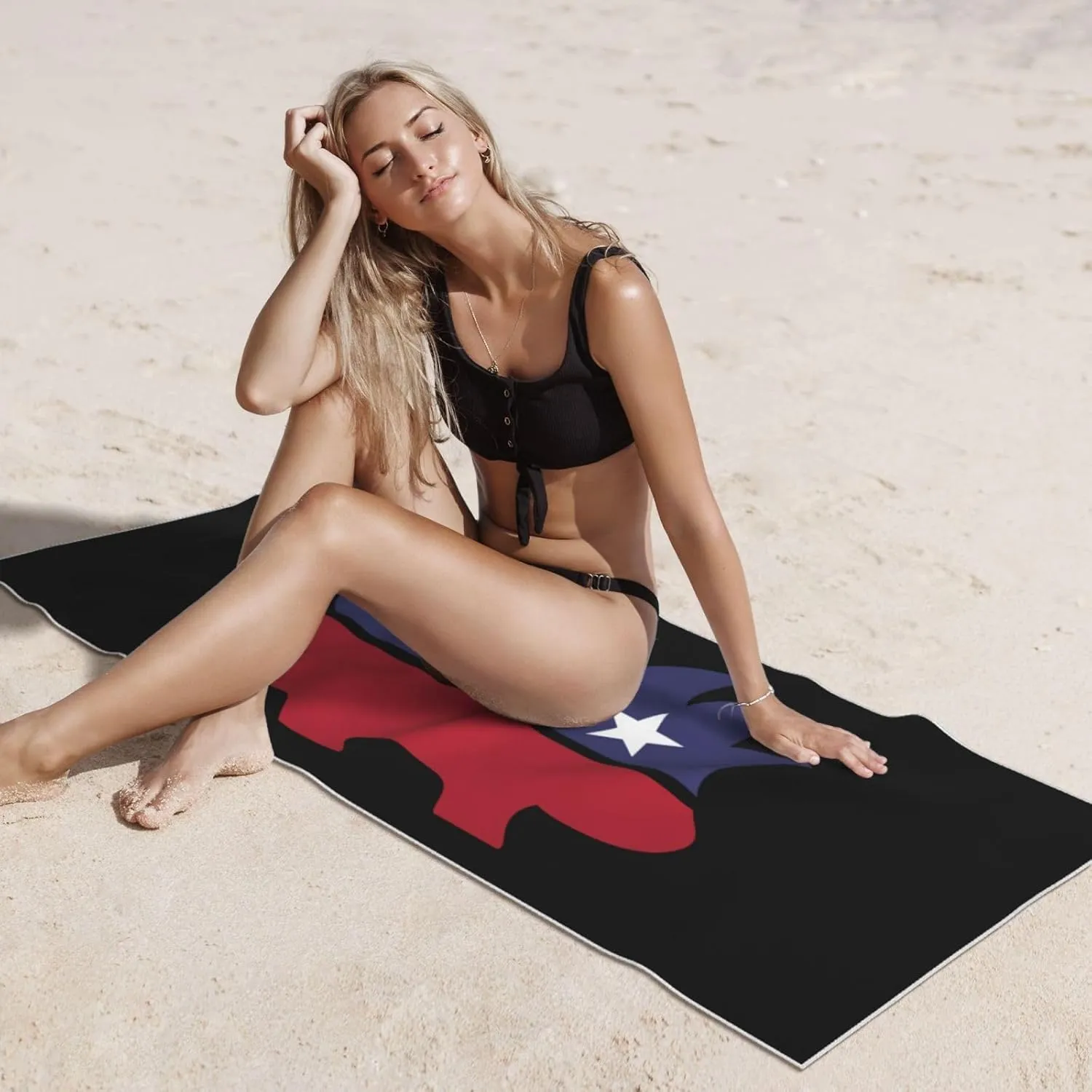 Libertarian Porcupine Beach Towel 27.5x55 Inches - Ultra Soft Quick Dry Sand Towel, Lightweight Large Bath Towel for Pool, Summer, Travel