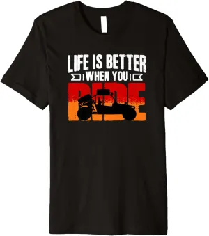 Life Better Sand Beach Sand Race Rail Racing Car Dune Buggy Premium T-Shirt