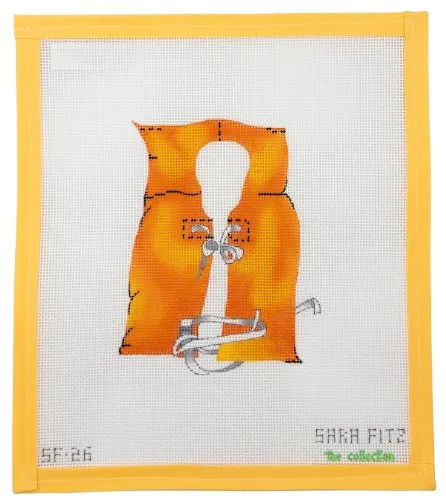 Life Jacket Needlepoint Canvas