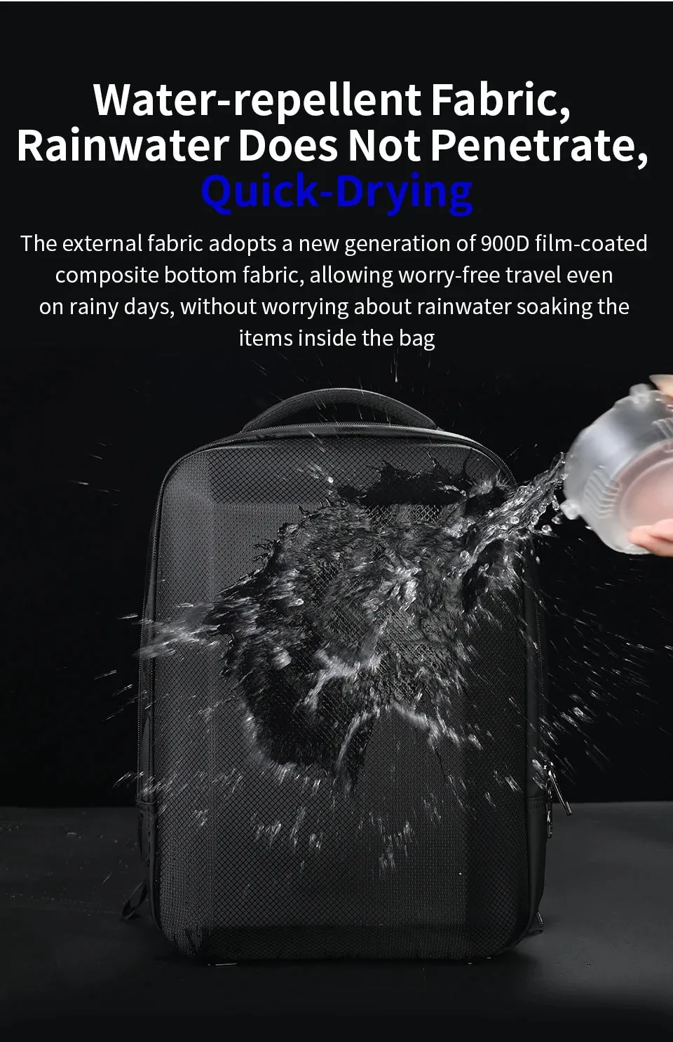 Lifetime Warranty Business Backpack For Men Laptop Backpack Hard Shell Bag Male Travel Backpack Bag Expandable Bag Thin Backpack
