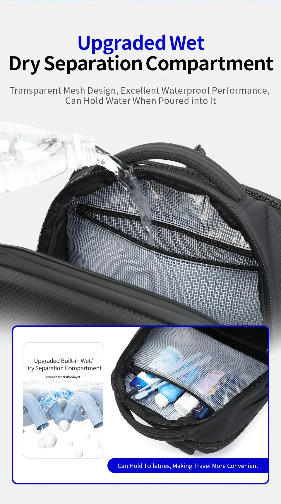 Lifetime Warranty Business Backpack For Men Laptop Backpack Hard Shell Bag Male Travel Backpack Bag Expandable Bag Thin Backpack