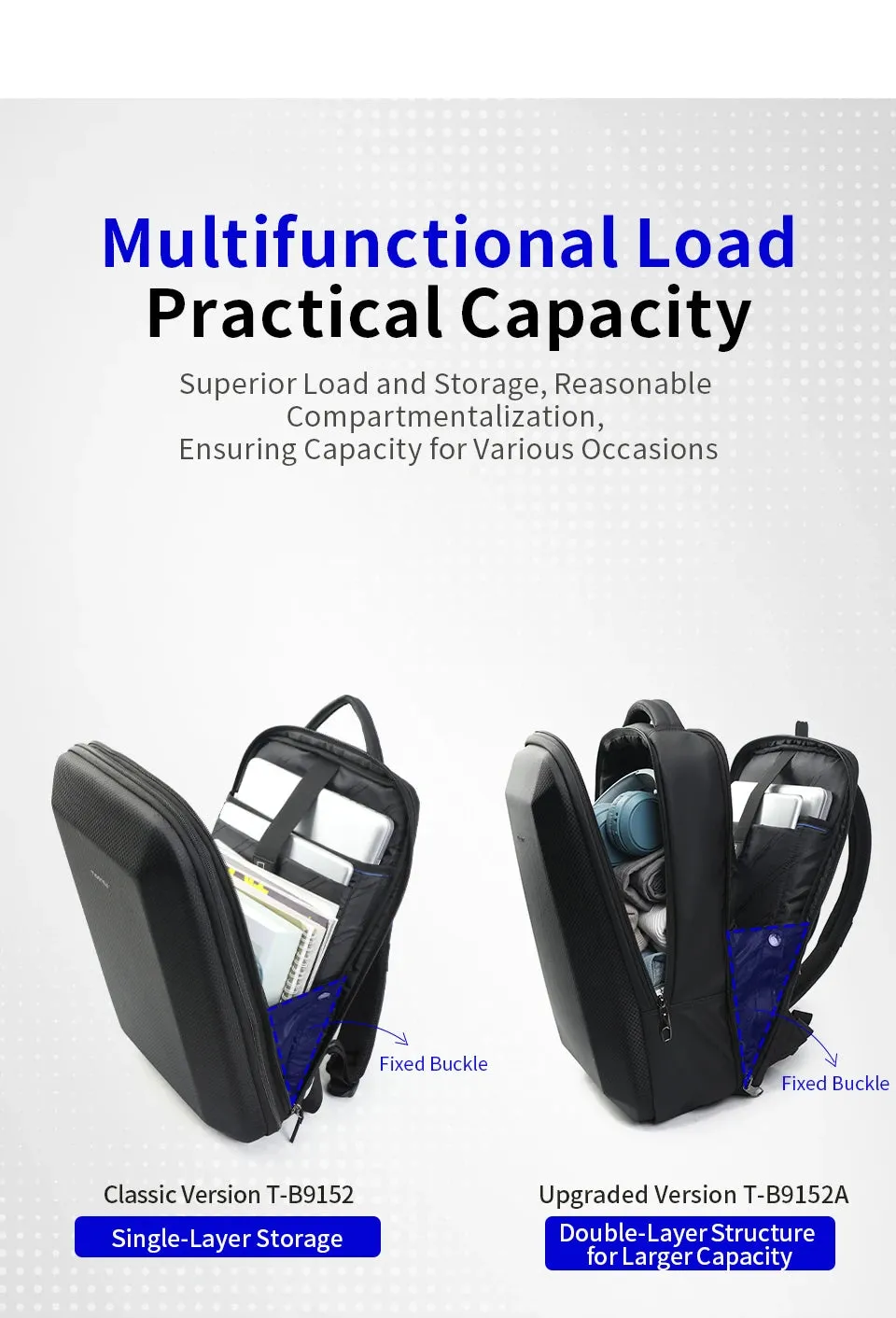 Lifetime Warranty Business Backpack For Men Laptop Backpack Hard Shell Bag Male Travel Backpack Bag Expandable Bag Thin Backpack