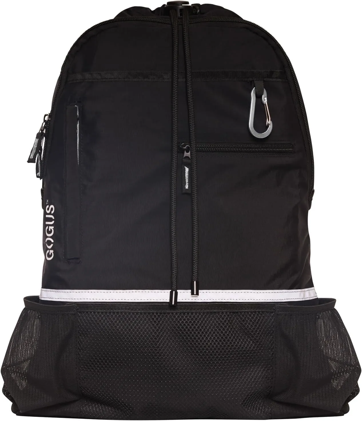 Light Gym Drawstring Backpack with Dual Water Bottle Pockets – 18L Eco-Friendly, Water-Resistant Hybrid Bag with Mesh Compartment & Reflective Details for Men & Women