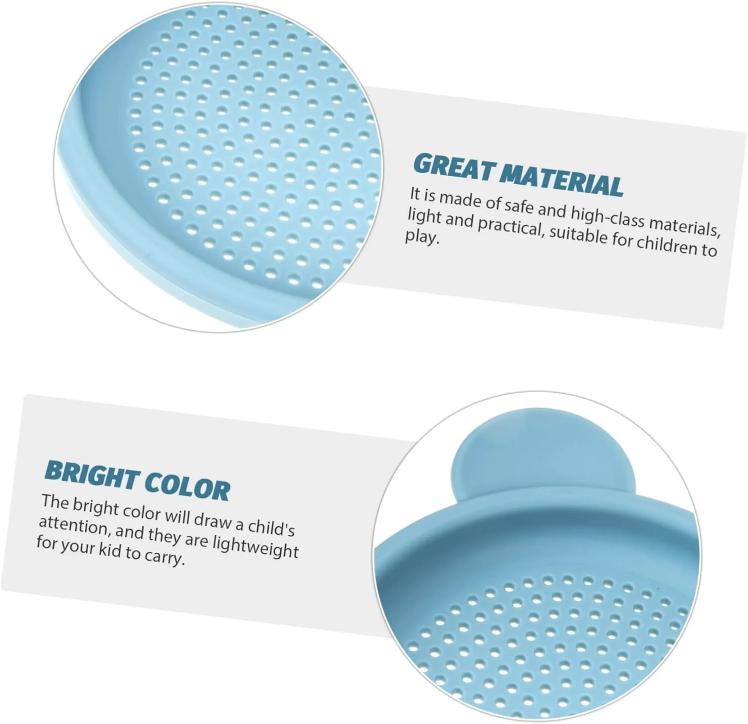 Lightweight Kids Sand Sifter Toy Portable Beach Toys Silicone Sand Sieve Interactive Plaything Sifting Pan