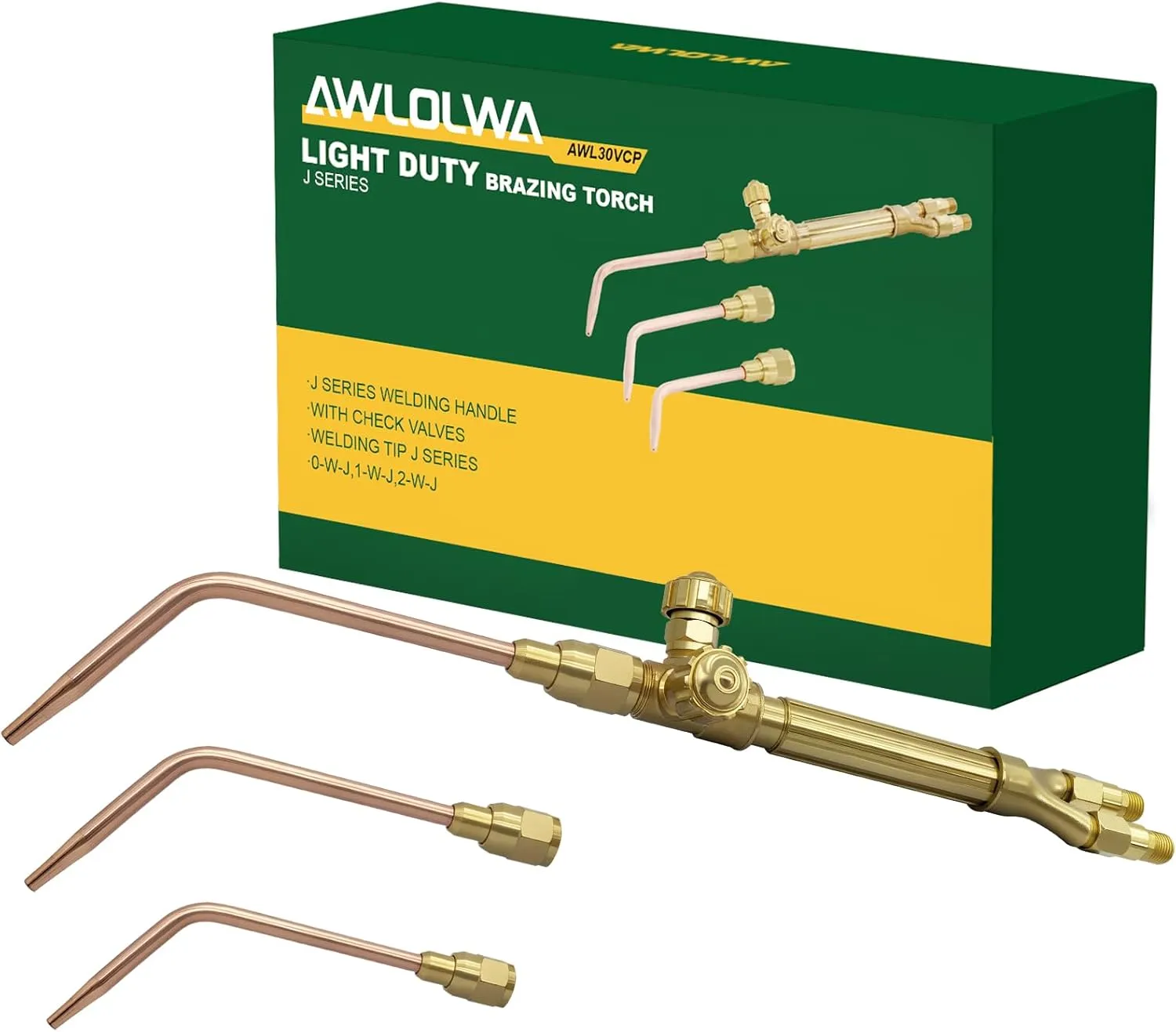 Ligth Duty Welding/Brazing Series "J" Torch Handle with Welding Tips, with Check Valves