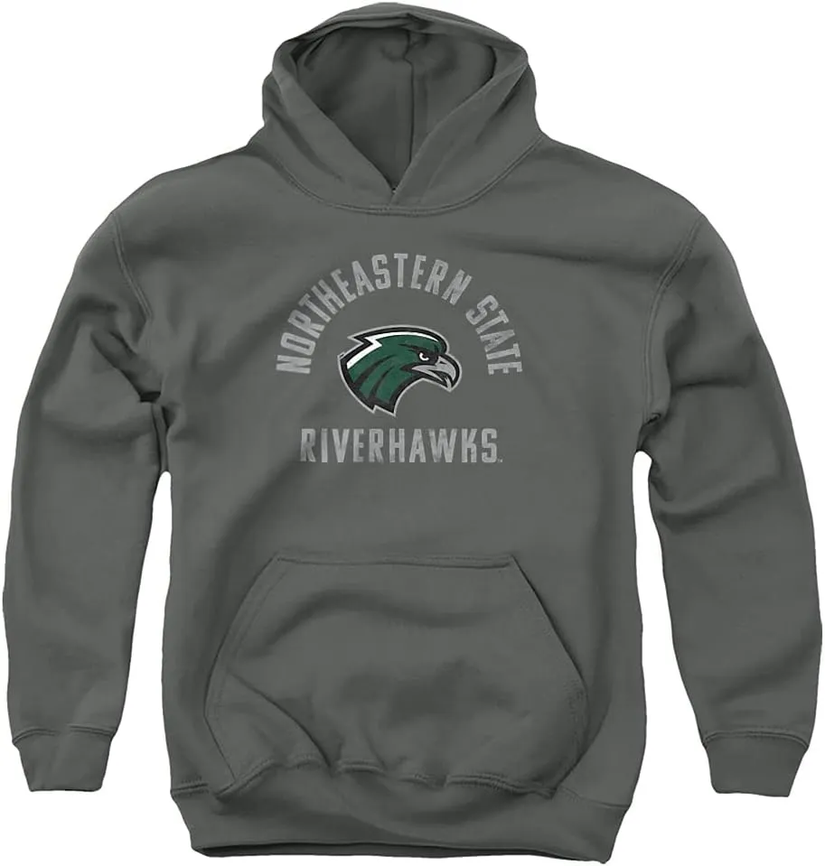 LOGOVISION Northeastern State University Official Nsu Riverhawks Logo Youth Kids Boy/Girls Pull-Over Hoodie Sweatshirt